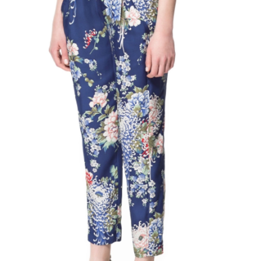 Zara Oriental Print Pants